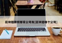 区块链牌照那家公司有[区块链哪个公司]